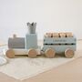 Personalised Wooden Pull Along Train, thumbnail 1 of 9