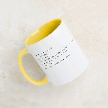 Morse Code Personalised Message Ceramic Mug, 2 of 8