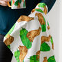 Wild Cheetah Illustrated Jungle Print Tea Towel, thumbnail 5 of 12