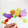 Set Of 12 Cute Veg And Fruit Plant Markers, thumbnail 9 of 10