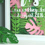 Personalised Tropical Leaf Multi Layered Papercut, thumbnail 4 of 4