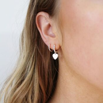 Small Sterling Silver Hoop Earrings, 4 of 5