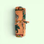 Cotton Jewellery Roll | Jungle Animal Print In Peach, thumbnail 1 of 7