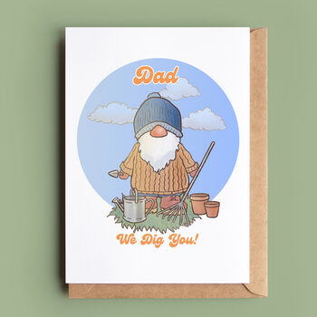 Gardening Gonk Father's Day Card, 2 of 3