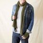 Fair Trade Classic Unisex Luxury Soft Merino Wool Scarf, thumbnail 2 of 12