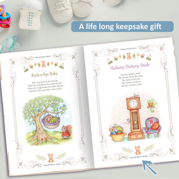 Baptism Keepsake Gift Book Personalised For Baby, 6 of 10