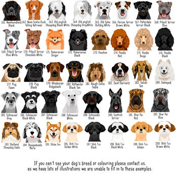 Father's Day Gifts Dog Father Dog Portrait Print, 6 of 9