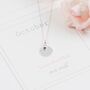 September Birthstone Initial Sterling Silver Necklace, thumbnail 2 of 12