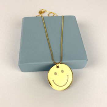 Smiley Face Acrylic Necklace, 3 of 3