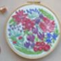 Cyclamen Hand Embroidery Design, thumbnail 4 of 6