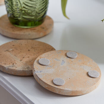 Set Of Four Natural Stone Coasters, 4 of 4