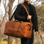 Genuine Leather Holdall Large, thumbnail 1 of 12