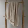 Personalised Knitted Baby Blanket In Natural Bobble, thumbnail 5 of 7