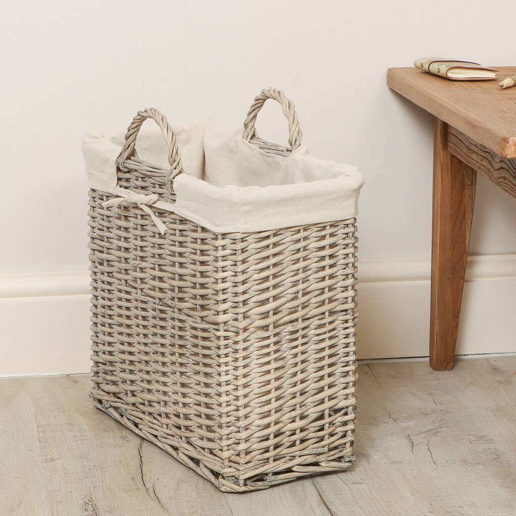 Country Home Wicker Magazine Basket By Dibor