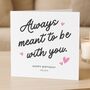 Personalised With You Birthday Card For Wife Or Girlfriend, thumbnail 2 of 8
