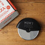 Black Pizza Cutter 'Mum's Pizza' In Gift Box, thumbnail 1 of 2