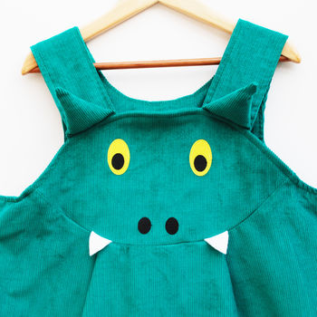 Dragon Dinosaur Pinnie Dress, 6 of 7