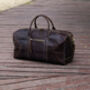 Genuine Leather Duffel Travel Bag, thumbnail 2 of 7