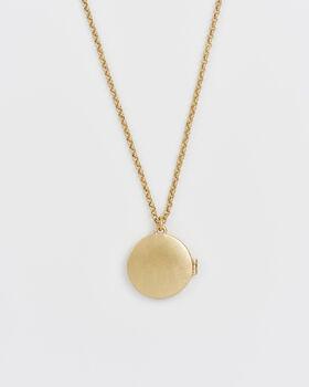 Gold Nightshade Moon Locket Necklace, 5 of 8