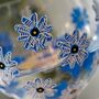 Blue Forget Me Not Painted Gin Glass, thumbnail 6 of 7