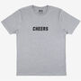 Cheers Women’s Printed Slogan T Shirt, thumbnail 3 of 4