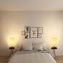 Square Bedroom Table Lamp LED Lights Stand, thumbnail 4 of 8