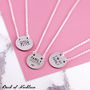 Sterling Silver Mum Necklace With Engraved Names, thumbnail 8 of 12