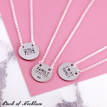 Sterling Silver Mum Necklace With Engraved Names, 8 of 12