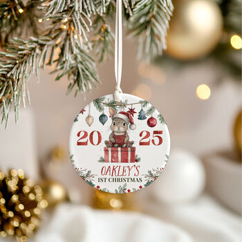 Personalised Baby's First Christmas Bauble Keepsake, 5 of 5