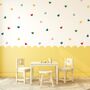 Colourful Fabric Mini Heart Wall Stickers, thumbnail 1 of 6