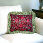 Red Floral Frill Ruffle Cushion Cover, thumbnail 1 of 3
