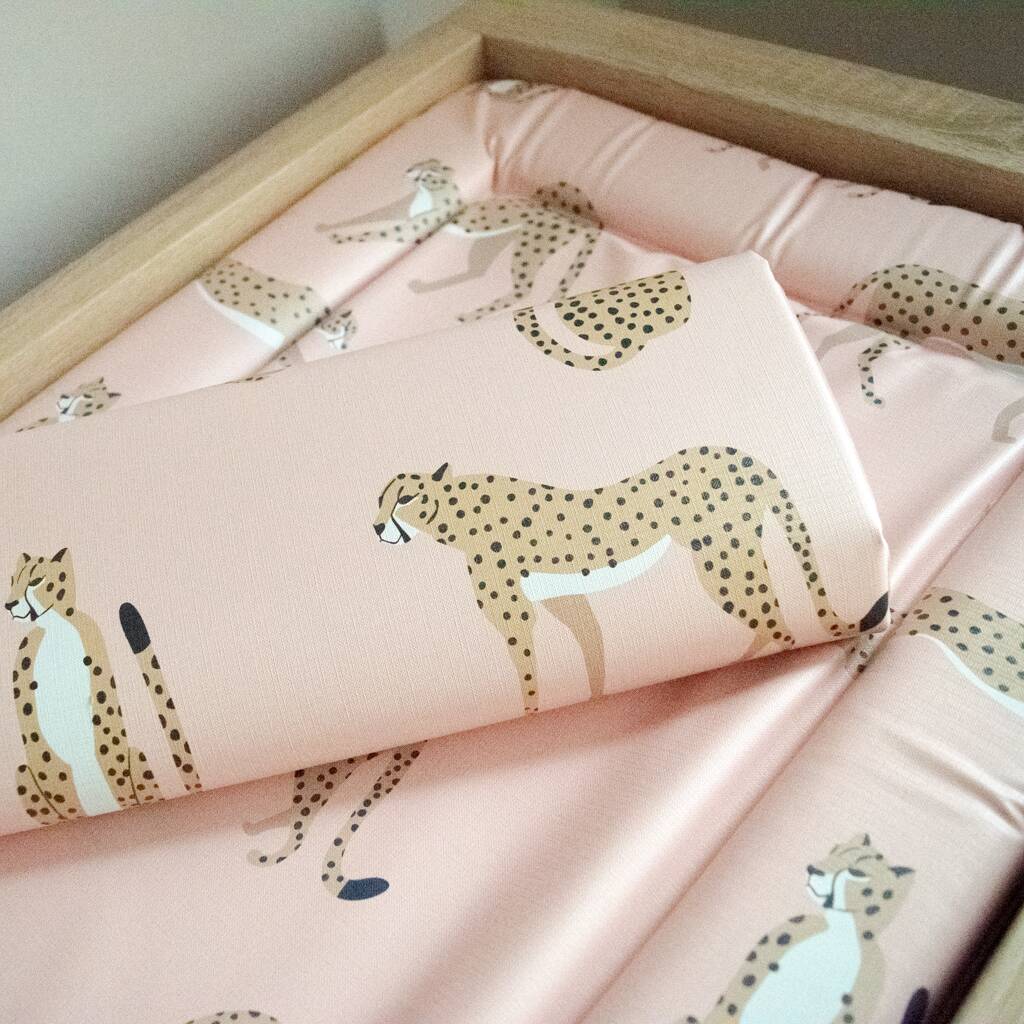 Cheetah Deluxe Travel Baby Changing Mat By The Unusual Gift Boutique