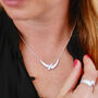 Personalised Sterling Silver Swallow Necklace, thumbnail 1 of 9