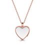 Floating Heart Memory Locket 18 K Rose Gold Plate, thumbnail 1 of 9