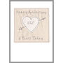 Personalised Cupids Arrow Anniversary / Valentines Card, thumbnail 8 of 12
