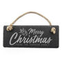 Personalised Merry Christmas Slate Hanging Sign, thumbnail 5 of 5