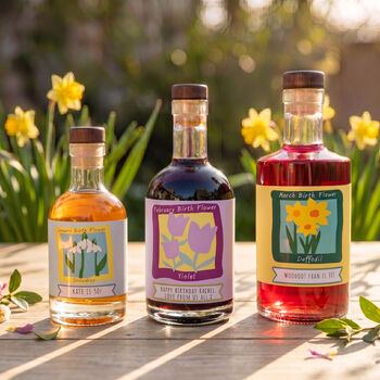 Personalised Birth Flower Gin, 3 of 7