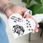 Personalised Dachshund Dog Heart Hanging Decoration, thumbnail 1 of 2