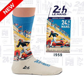 Le Mans Racing Posters Gift Socks, 11 of 11