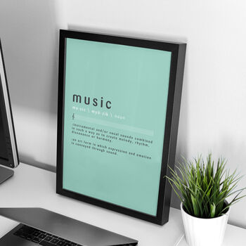 Music Definition Print | Music Studio Poster, 8 of 11