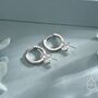 Sterling Silver Cross Hoop Earrings, thumbnail 6 of 12