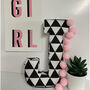 Personalised Monochrome Fabric Pompom Letter, thumbnail 10 of 10