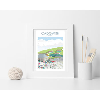 Cadgwith Cove With Boats Cornwall Art Print, 2 of 2