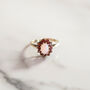 Vintage Florence Garnet And Opal Ring, thumbnail 1 of 5