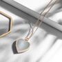 Mother Of Pearl Heart Locket 18 K Rose Gold Plate, thumbnail 1 of 11