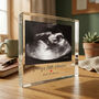 Personalised Baby Scan Red Heart Photo Crystal Token, thumbnail 1 of 9