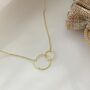 Circle Link Necklace, Merry Christmas, thumbnail 4 of 6