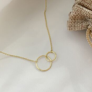 Circle Link Necklace, Merry Christmas, 4 of 6