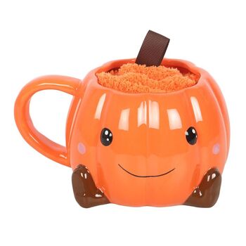 Cute Smiling Pumpkin Mug And Socks Set, 3 of 3