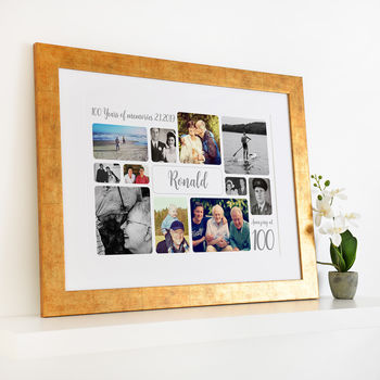 Personalised 100th Birthday Photo Collage, 11 of 12